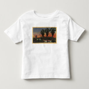 Camiseta Infantil Los Angeles, CaliforniaSunset no parque do eco