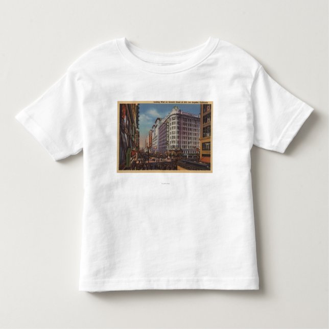 Camiseta Infantil Los Angeles, CAView de Warner Bros. no 7o St. (Frente)