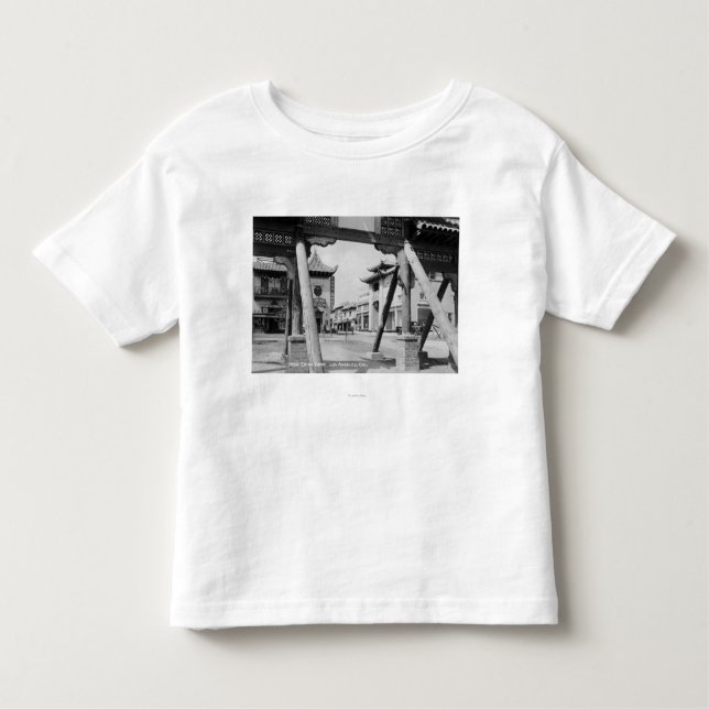 Camiseta Infantil Los Angeles, cena nova da rua de CA Chinatown (Frente)