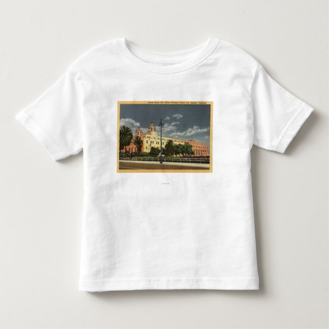 Camiseta Infantil Los Angeles, escritório de (Frente)