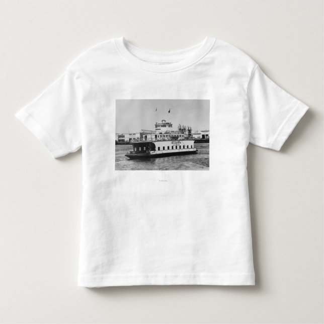 Camiseta Infantil Los Angeles, insular da balsa de CA perto do porto (Frente)