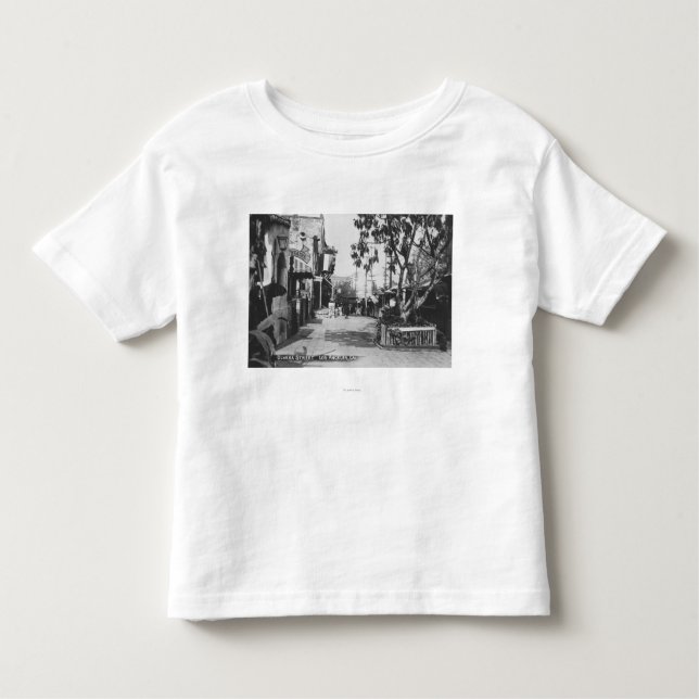 Camiseta Infantil Los Angeles, opinião de CA da rua de Olvera (Frente)
