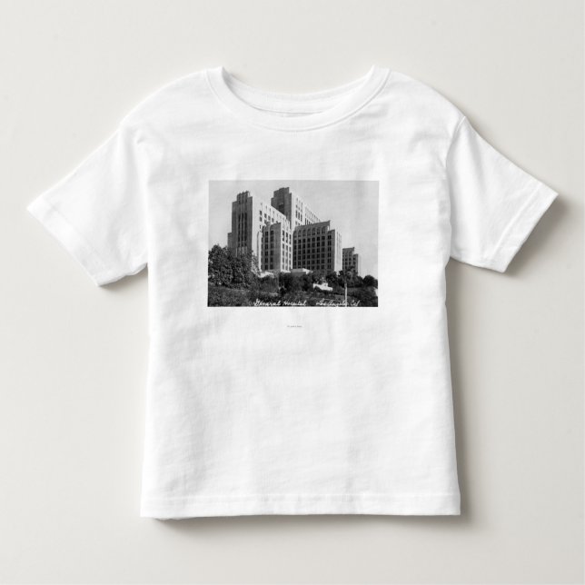 Camiseta Infantil Los Angeles, opinião de CA do Hospital Geral (Frente)