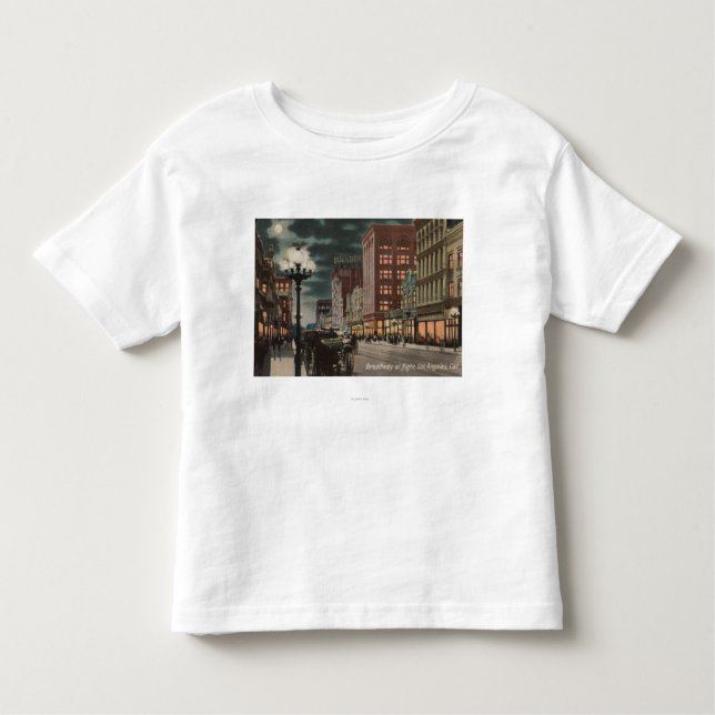 Camiseta Infantil Los Angeles, opinião de CAStreet de Broadway em (Frente)