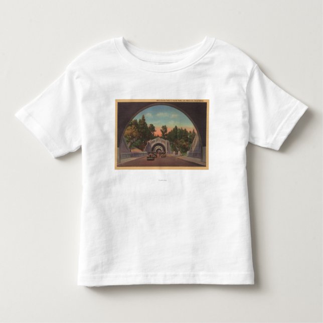 Camiseta Infantil Los Angeles, opinião de CATunnel do parque Elysian (Frente)