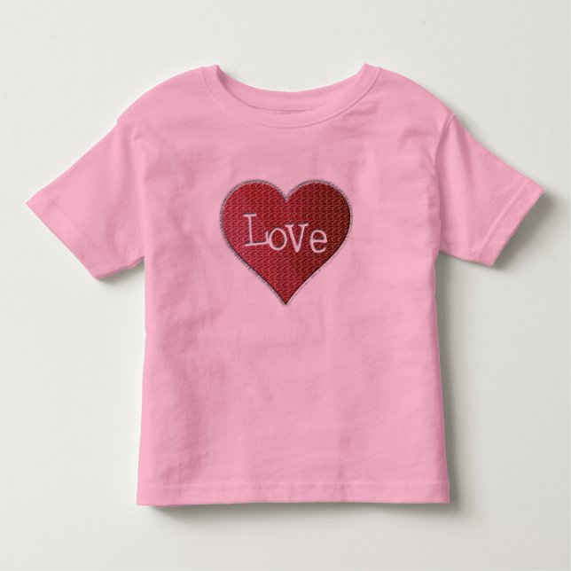 Camiseta Infantil Love Heart Toddler T-Shirt (Frente)