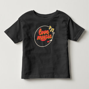 Camiseta Infantil Love Music: Vinyl Vibes