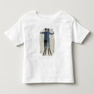 Camiseta Infantil <Lovers in the Snow> por Georges Barbier