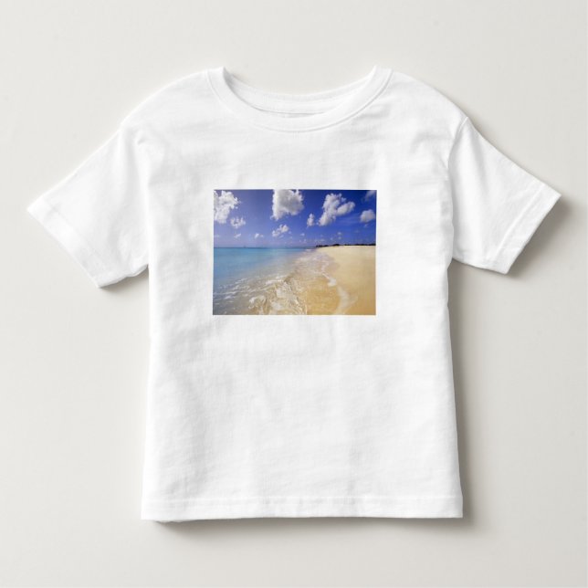 Camiseta Infantil Low Bay Beach, Barbuda, Antígua (Frente)