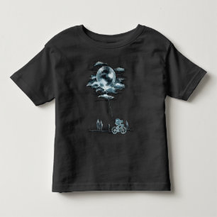 Camiseta Infantil Lua Cheia Com Bicicletas Ideias Nacionais De Lua T