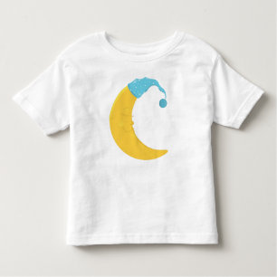 Camiseta Infantil Lua Dormindo, Lua Amarela, Lua Fresca, Bela Noite