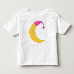 Camiseta Infantil Lua Dormindo, Lua Fresca, Lua Amarela, Chapéu Notu