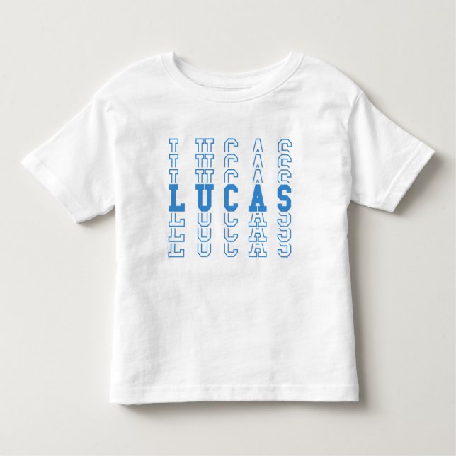 Camiseta Infantil Lucas Custom Boy Name (Frente)