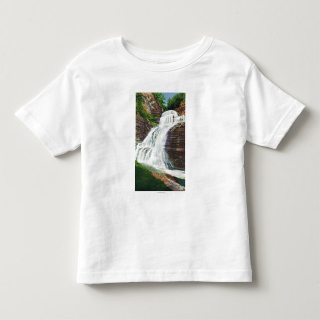 Camiseta Infantil Lucifer cai vista em Robert H. Treman Estado (Frente)