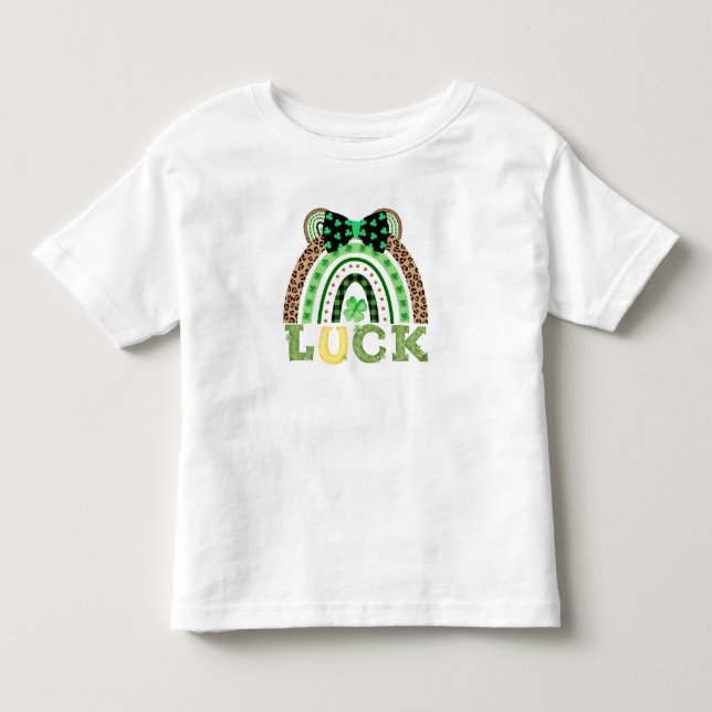 Camiseta Infantil Lucky Charm Rainbow (Frente)