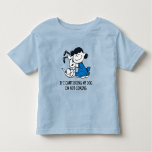 Camiseta Infantil Lucy Hugging Snoopy