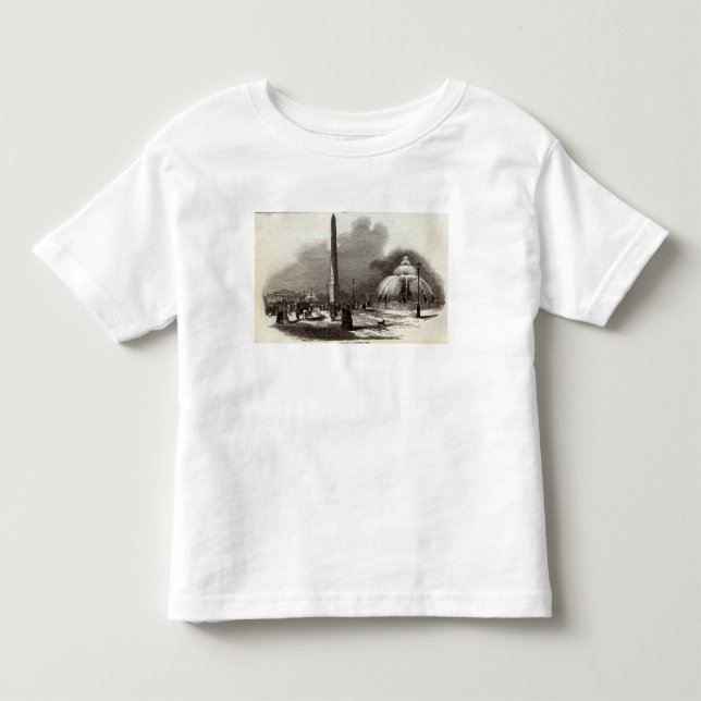 Camiseta Infantil Lugar de la Concorde, Paris (Frente)