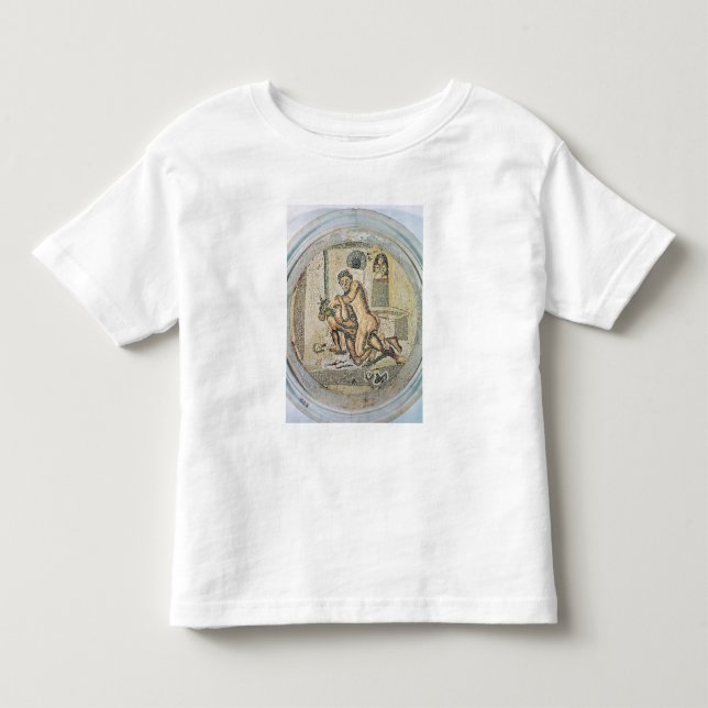 Camiseta Infantil Luta de Theseus com o Minotaur (Frente)
