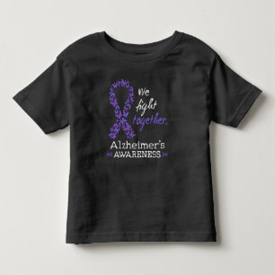 Camiseta Infantil Lutamos juntos - Consciência do mal de Alzheimer