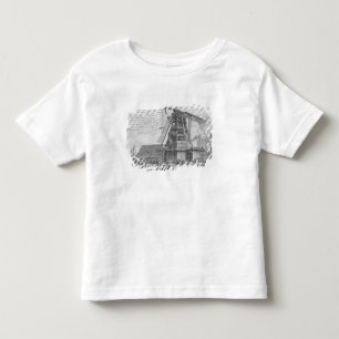 Camiseta Infantil Lutando um fogo em um moinho de vento perto de