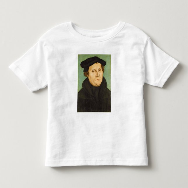 Camiseta Infantil Luther como o professor, 1529 (Frente)