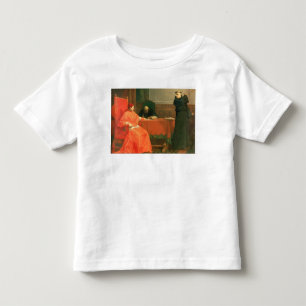 Camiseta Infantil Luther na frente de Cajetan cardinal
