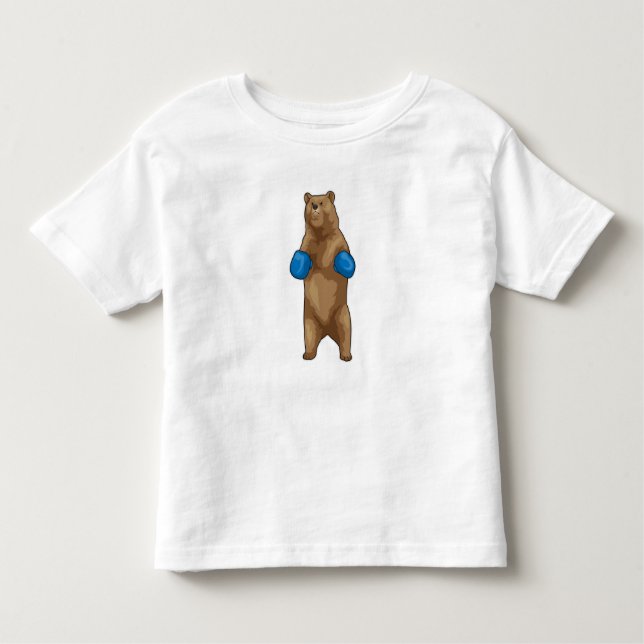 Camiseta Infantil Luvas de Boxer Bear Boxer (Frente)
