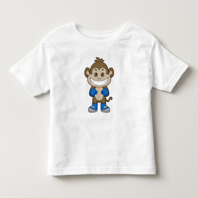 Camiseta Infantil Luvas para "in a box" de macacos (Frente)