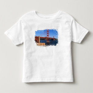 Camiseta Infantil Luz da manhã banha a Ponte Golden Gate