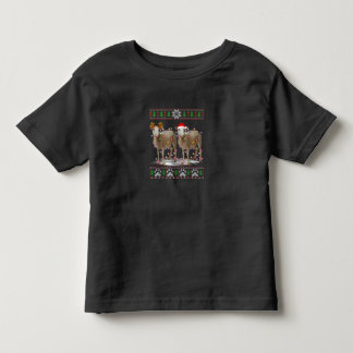 Camiseta Infantil Luzes de árvore de Natal de ovelha | Presente para