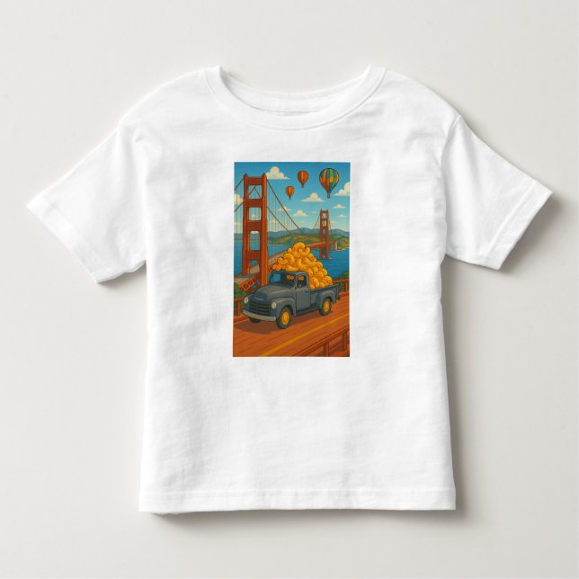 Camiseta Infantil mac e queijo para 4t (Frente)