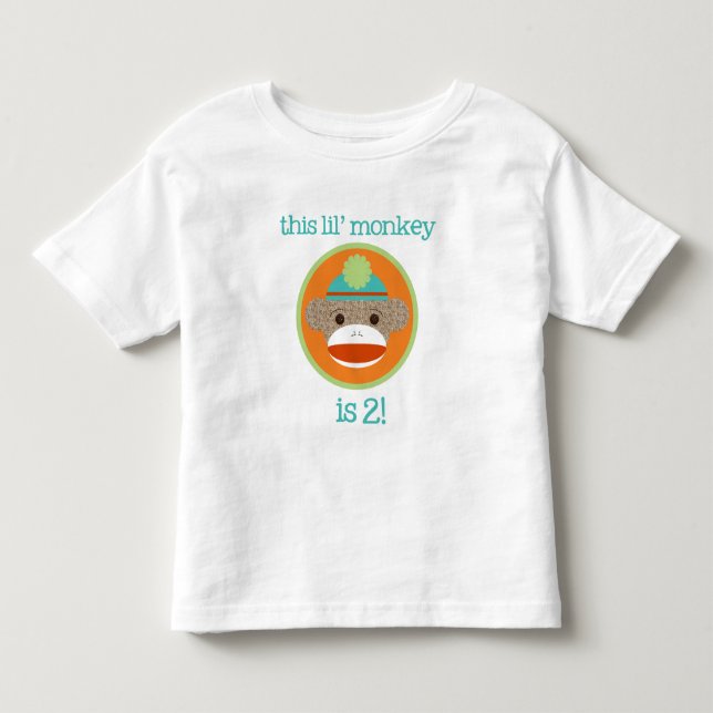 Camiseta Infantil Macaco Bright Sock (Frente)