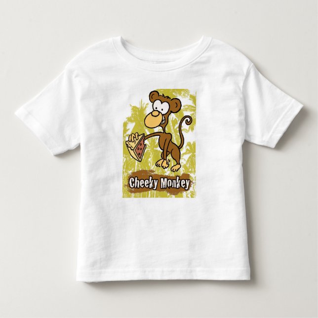 Camiseta Infantil Macaco Cheeky na Selva (Frente)