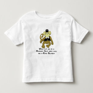 Camiseta Infantil Macaco de Ringbearer/