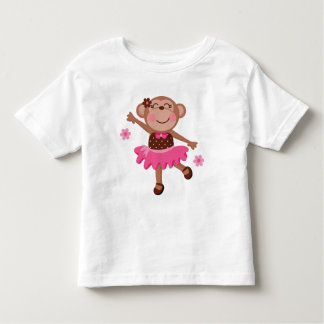 Camiseta Infantil Macaco do balé bonito
