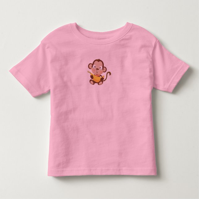 Camiseta Infantil Macaco do bebê (Frente)