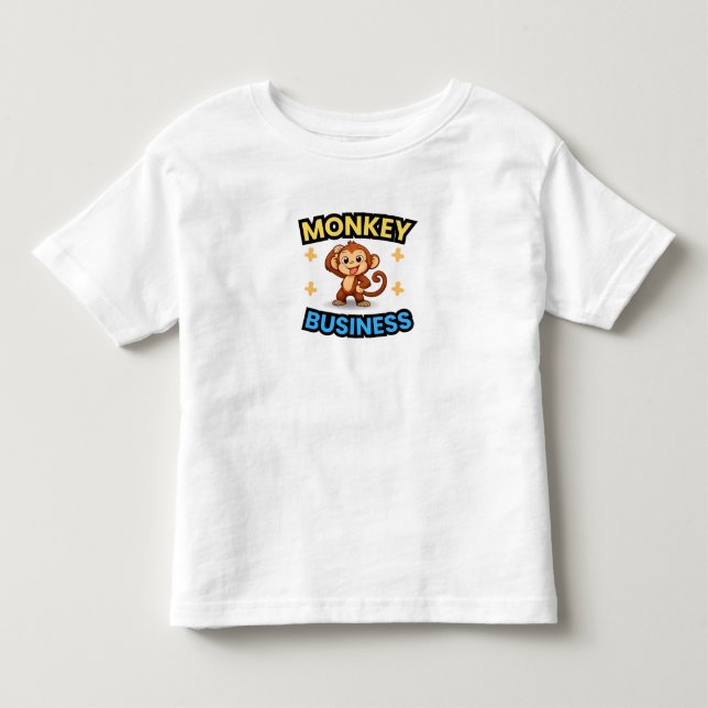 Camiseta Infantil Macaco Engraçado  (Frente)