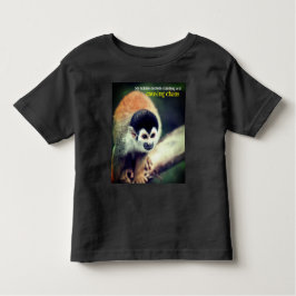 Camiseta Infantil Macaco esquilo na árvore