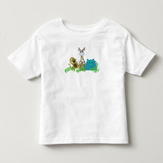 Camiseta Infantil Macaco, Girafa e Hipopótamo