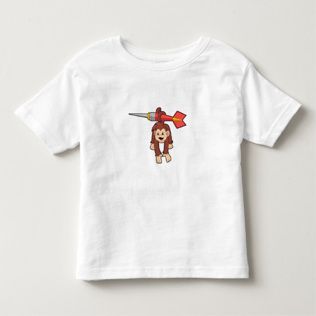 Camiseta Infantil Macaco nas Trevas com Dart (Frente)
