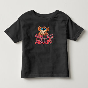 Camiseta Infantil Macaco pequeno da tia