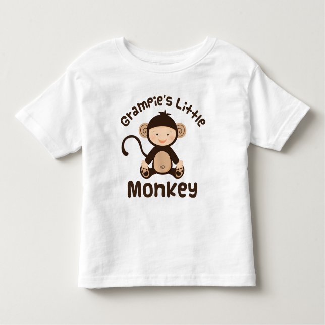 Camiseta Infantil Macaco pequeno de Grampies (Frente)