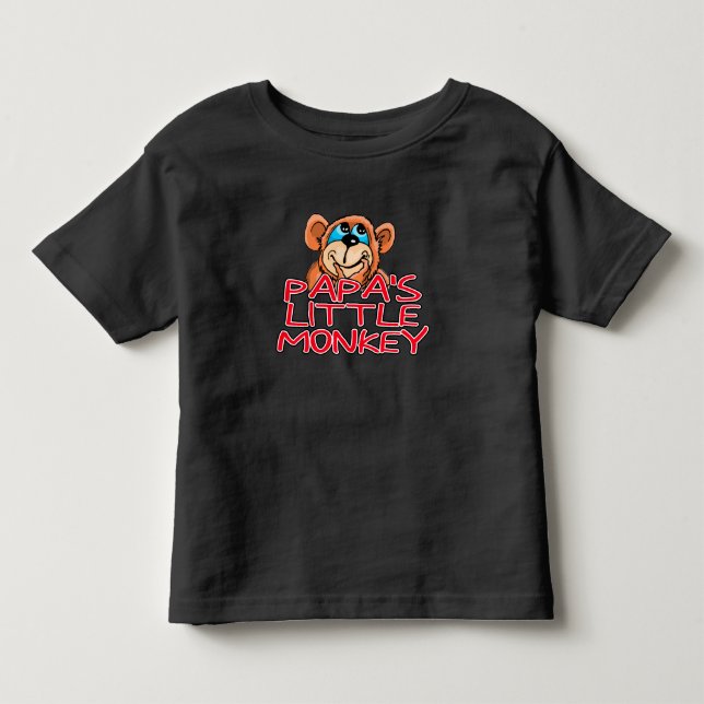 Camiseta Infantil Macaco Pequeno do Papa (Frente)