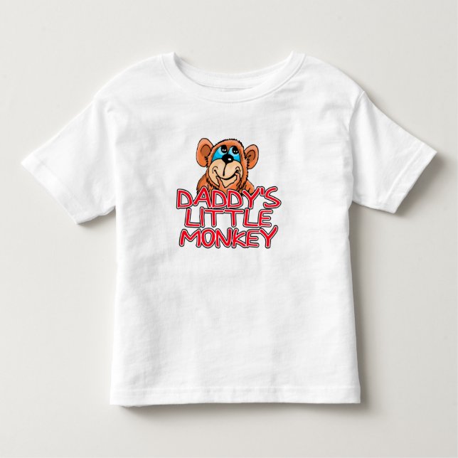 Camiseta Infantil Macaco Pequeno pai (Frente)