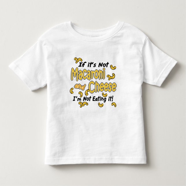 Camiseta Infantil Macaroni e queijo (Frente)