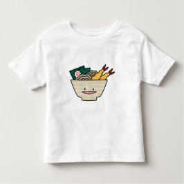 Camiseta Infantil Macarronetes do japonês do camarão do nori da