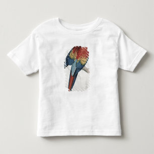 Camiseta Infantil Macaw vermelho e amarelo