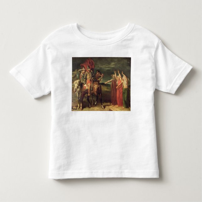 Camiseta Infantil Macbeth e as três bruxas, 1855 (Frente)
