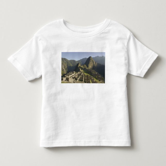 Camiseta Infantil Machu Picchu, ruínas da cidade inca, Peru. (Frente)