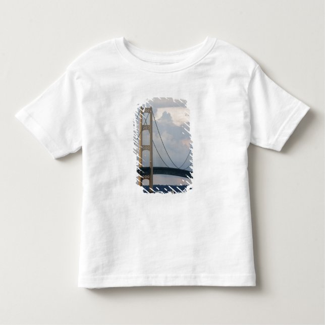 Camiseta Infantil Mackinac Bridge, Michigan, EUA (Frente)